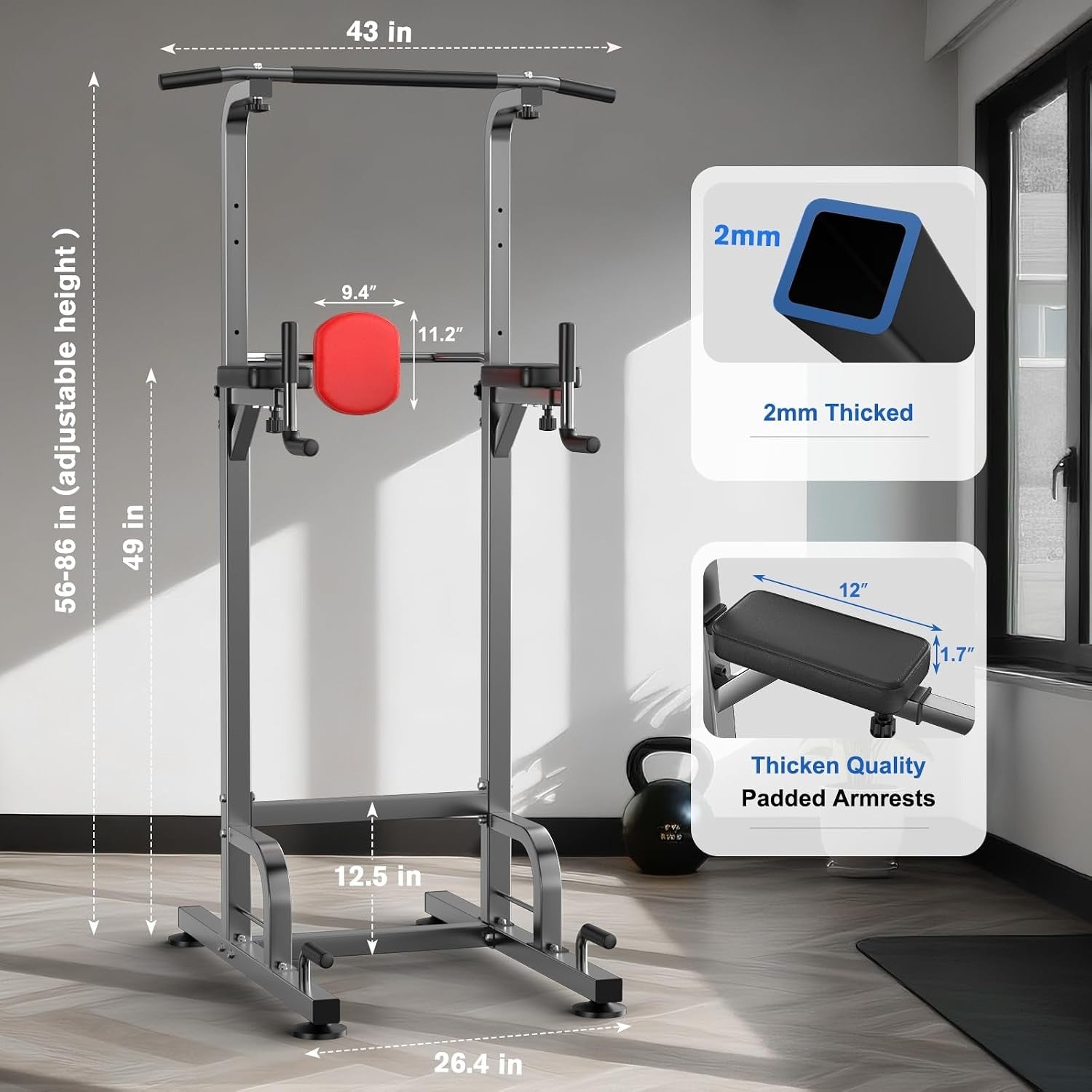 Free‑Standing Home Gym Power Tower