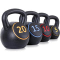 HDPE‑Coated Wide‑Grip Kettlebell Set