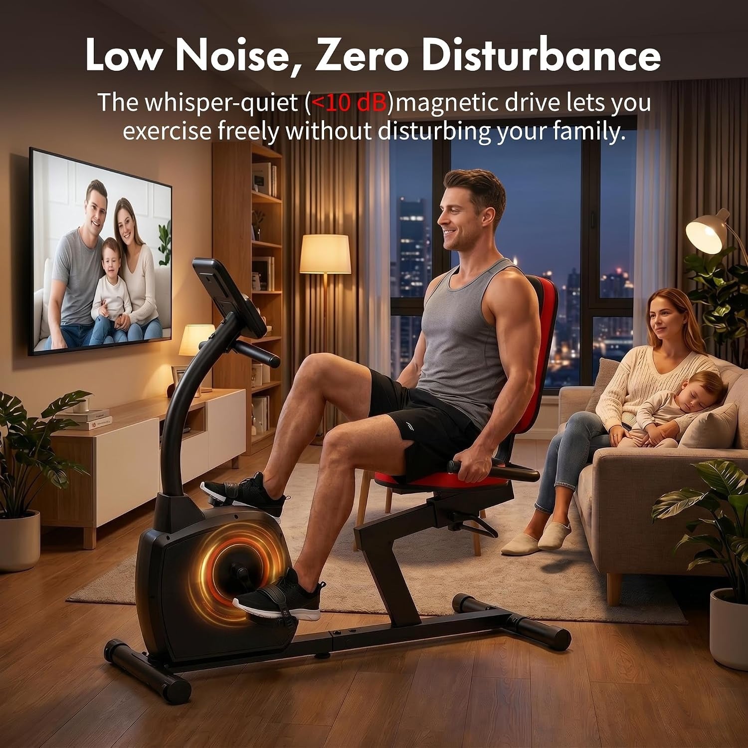 Recumbent Exercise Bike for Seniors Home Use