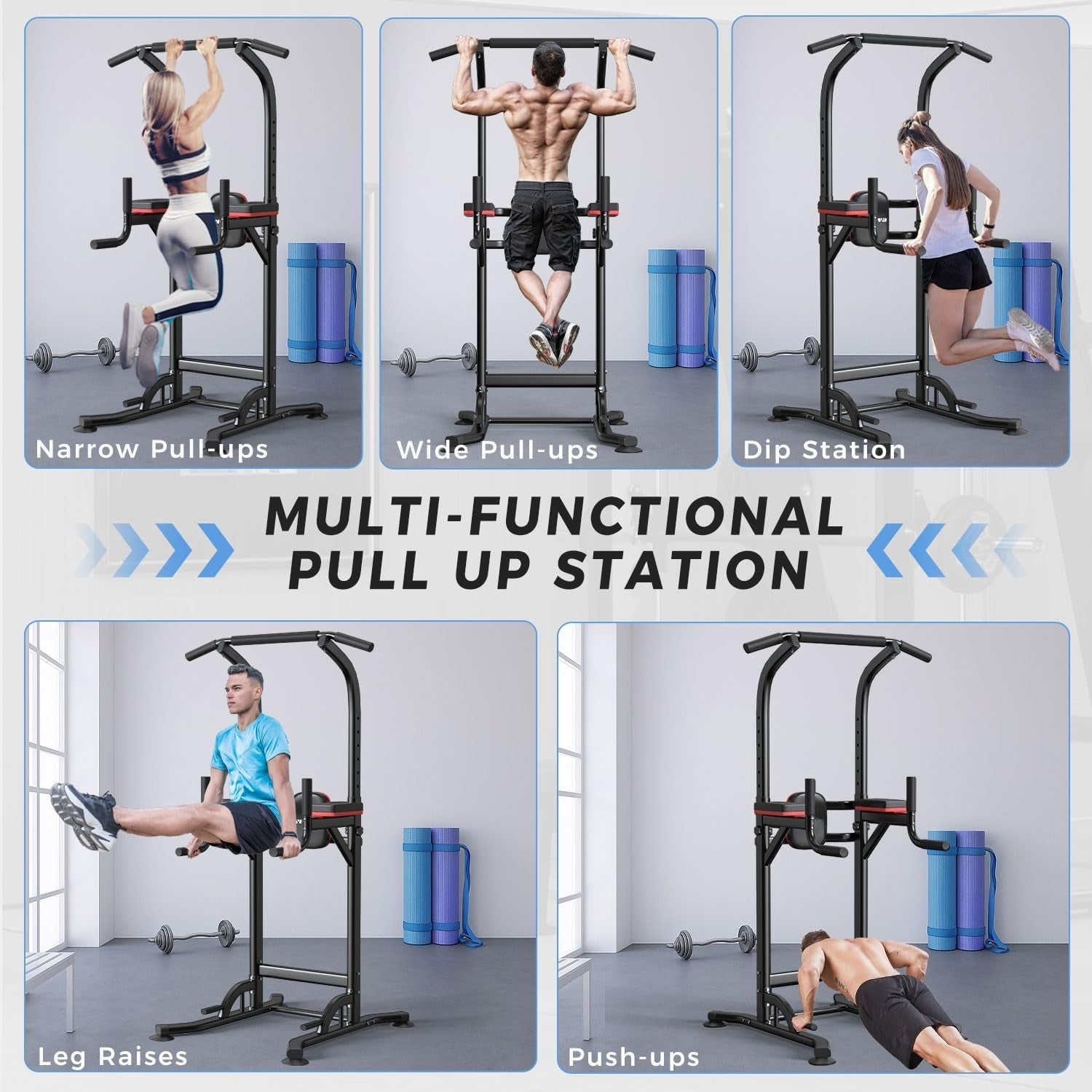 Multi‑Function Pull‑Up Dip Station