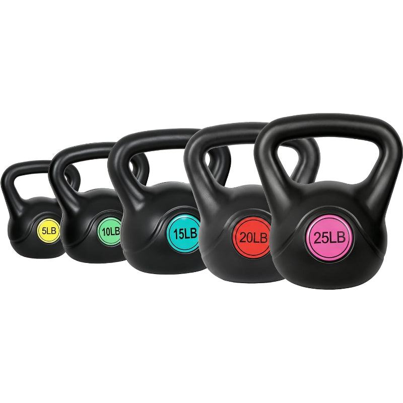 Wide‑Grip Flat‑Base Kettlebell Set