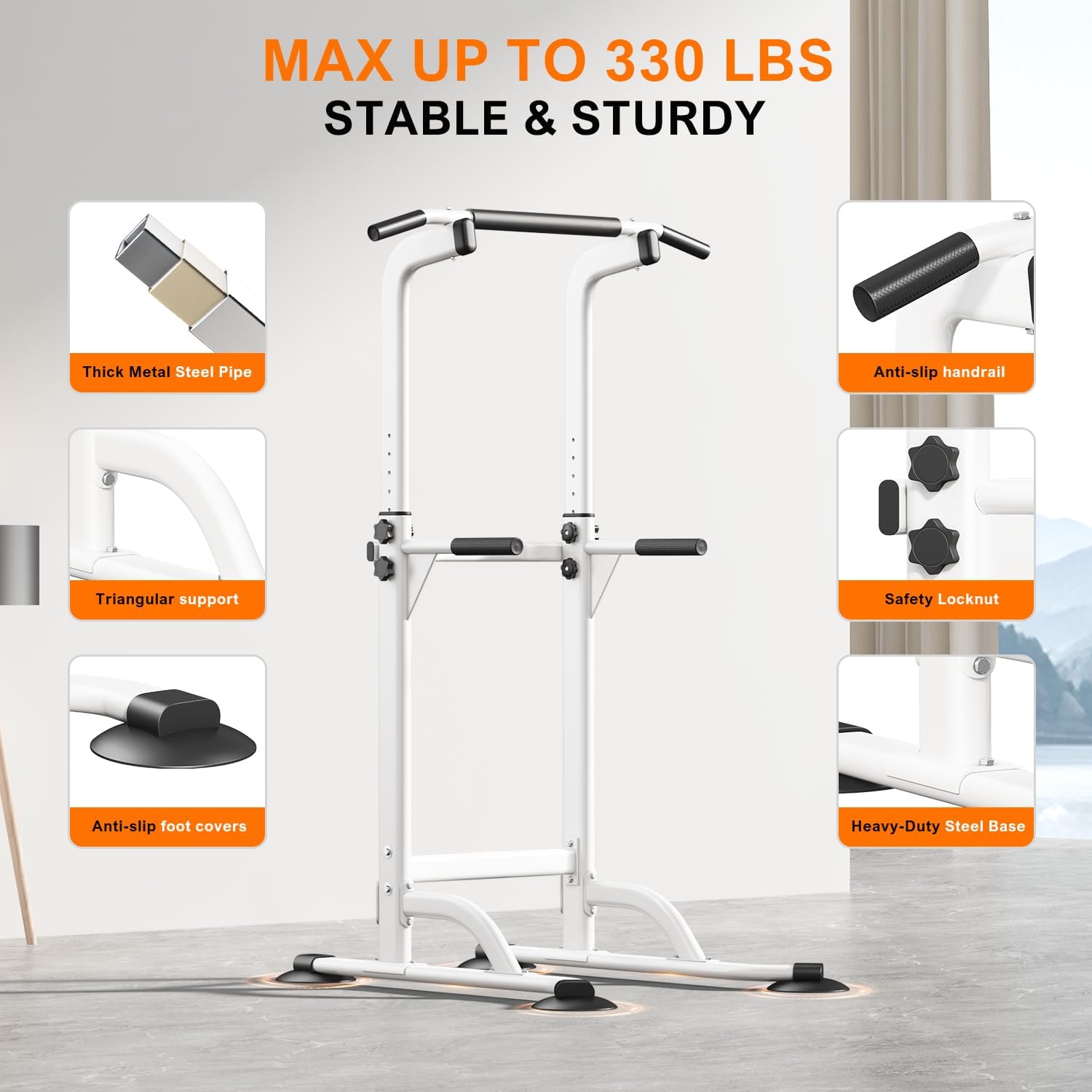 Adjustable Multi‑Function Power Tower