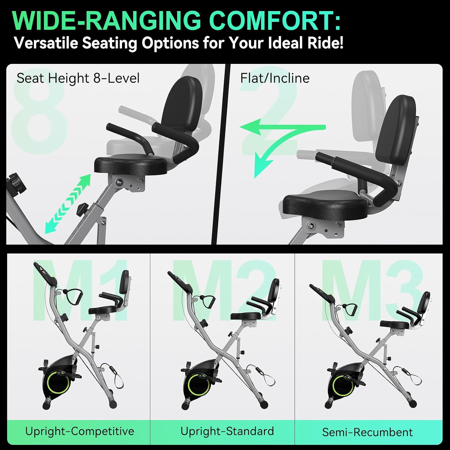 5‑in‑1 Foldable Magnetic X‑Bike