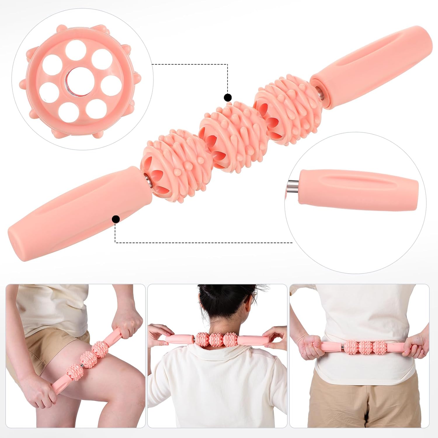 6‑Piece Foam Roller Massage Set