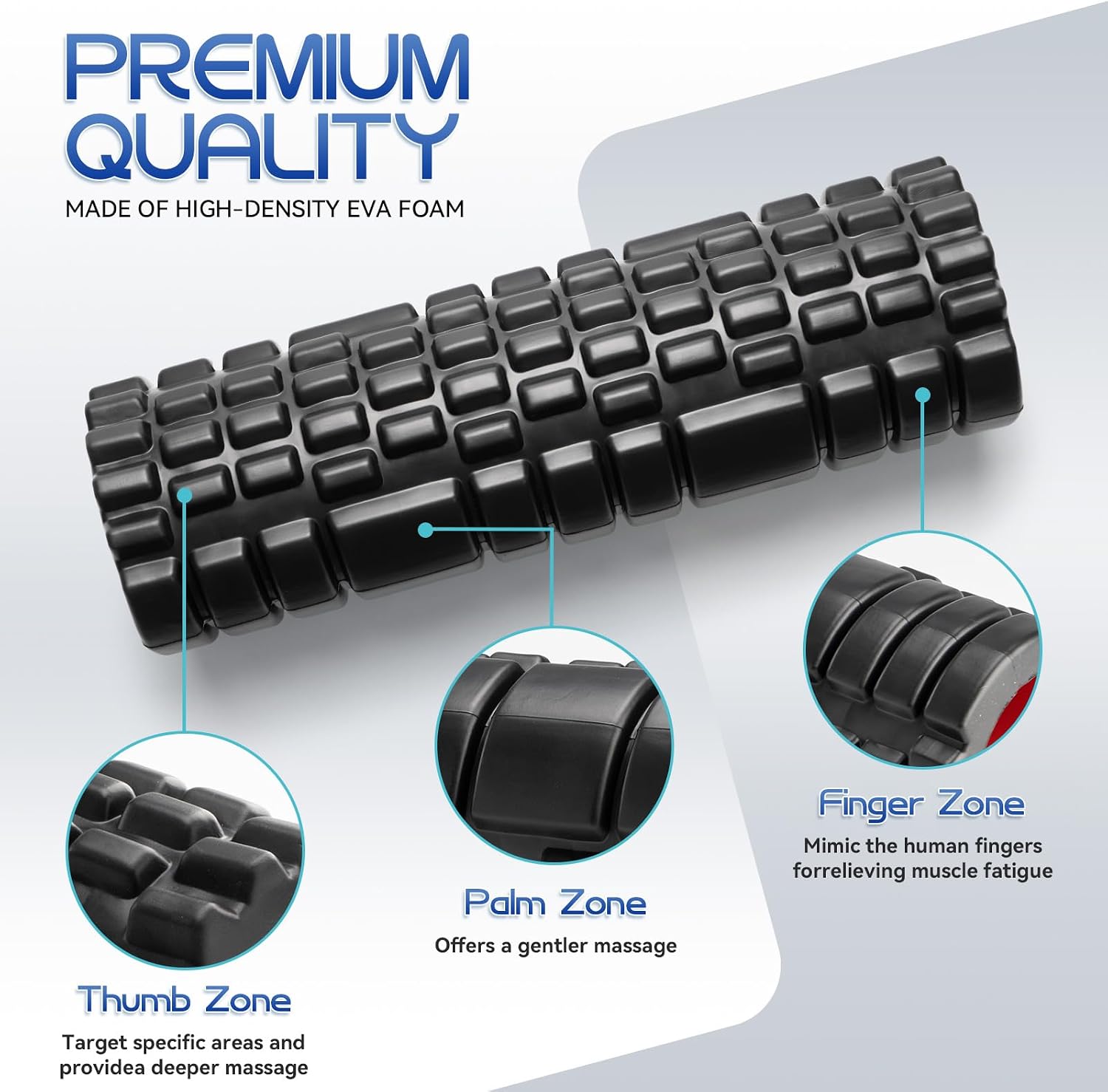 2‑in‑1 Deep Muscle Foam Roller Set