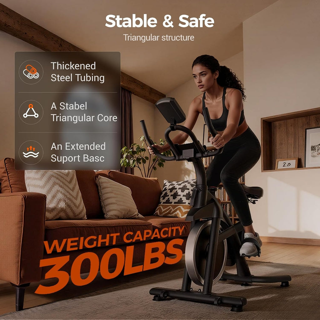 High‑Carbon‑Steel Magnetic Exercise Bike