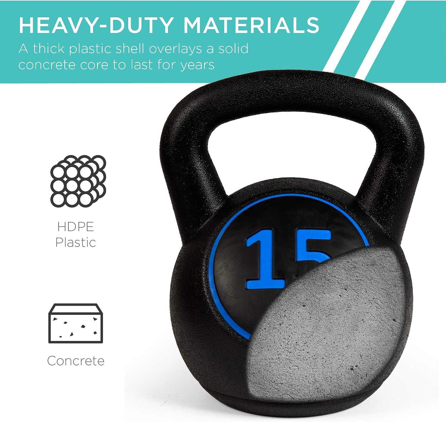 3‑Piece Kettlebell Set with Storage Rack