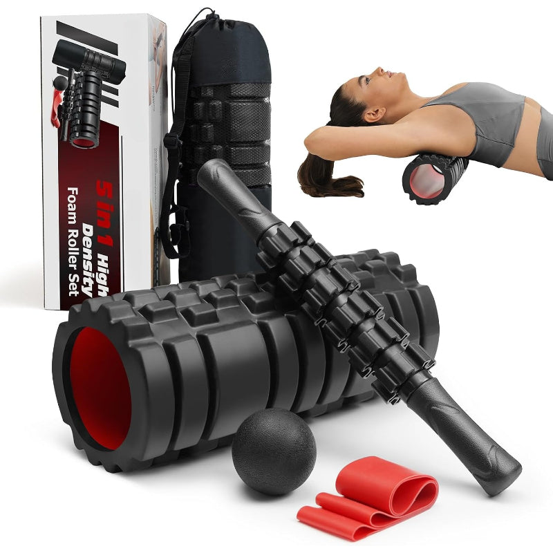 5‑in‑1 High‑Density Foam Roller Set