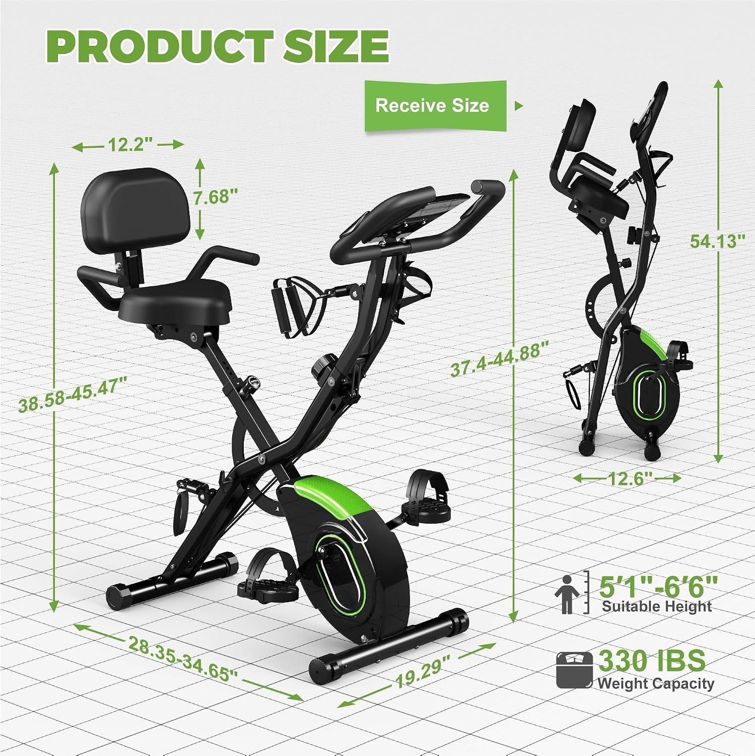 5‑in‑1 Foldable Magnetic Exercise Bike