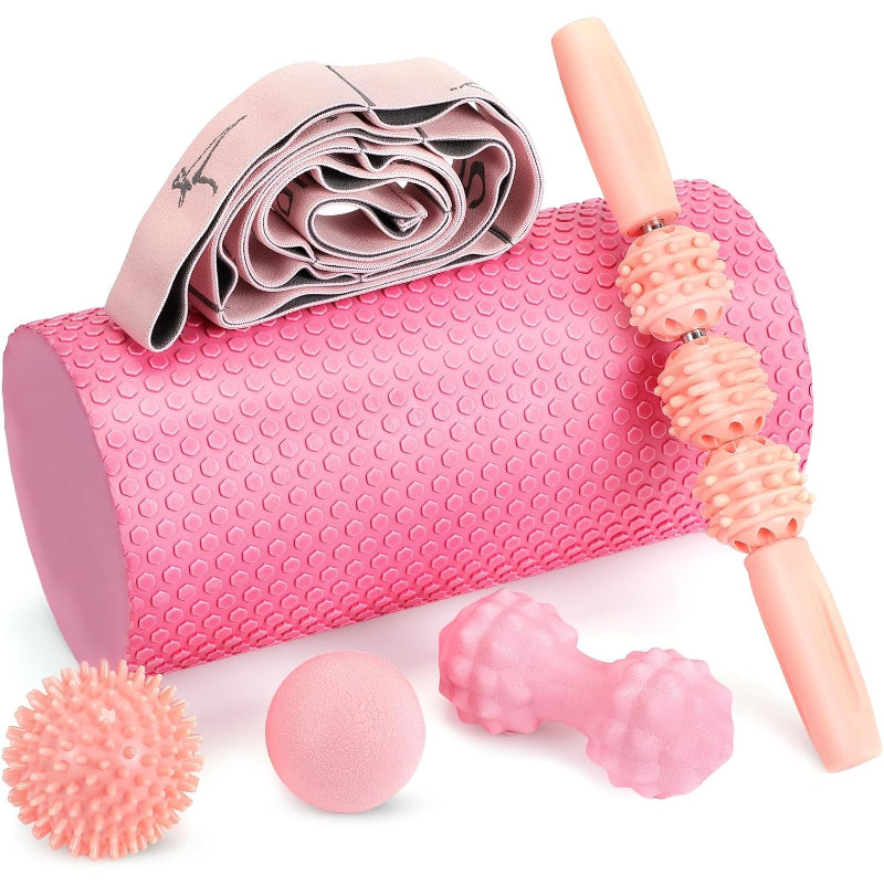 6‑Piece Foam Roller Massage Set