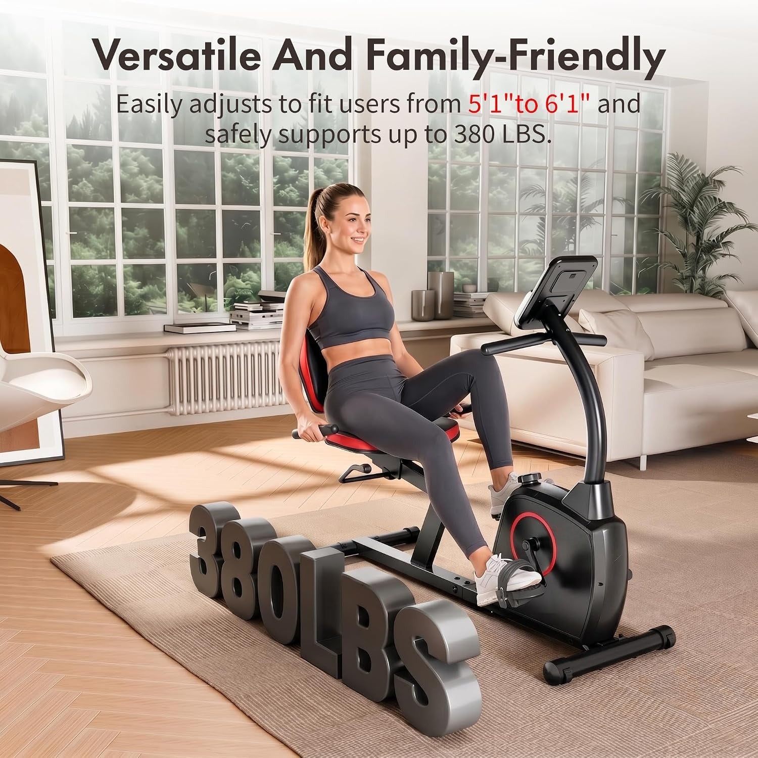 Recumbent Exercise Bike for Seniors Home Use