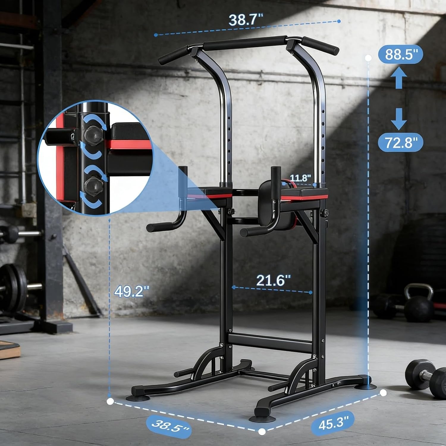Multi‑Function Pull‑Up Dip Station